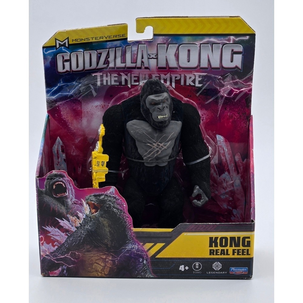 Playmates Godzilla x Kong Empire Kong Real Feel Figure Brown New Package Damage